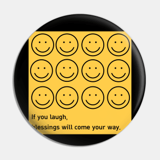 smiley face Pin