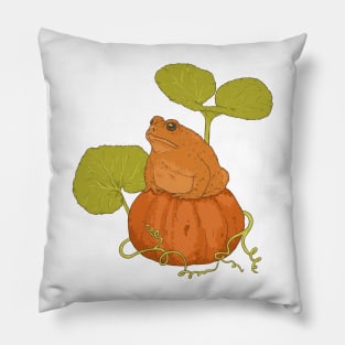 Pumpkin Patch Toad Pillow