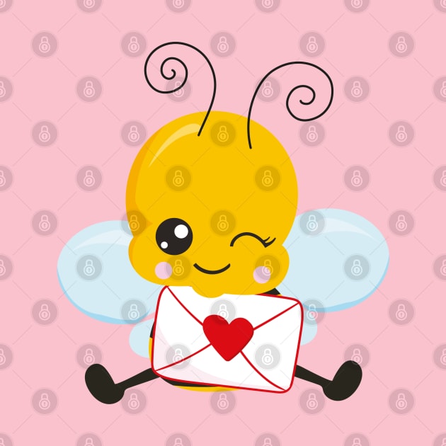 Bee My Valentine by P-ashion Tee