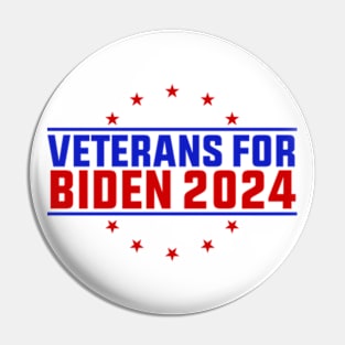 Veterans For Biden 2024 Pin