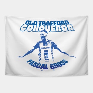 pascal gross old trafford conqueror graphic illustration design Tapestry