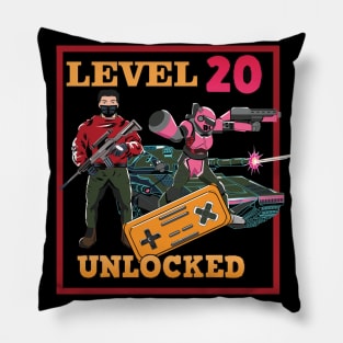 Level 20 unlocked Pillow