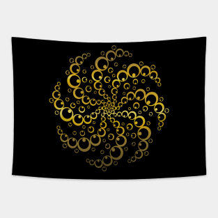 Golden Crop Circle Tapestry