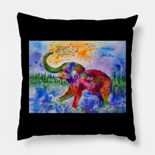 Colourful Elephant Pillow