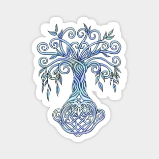 Celtic Tree of life Sky Colored Magnet