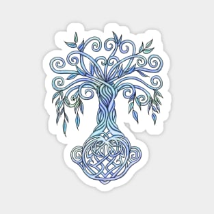 Celtic Tree of life Sky Colored Magnet