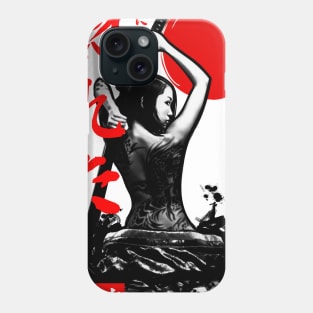 Tattoe japan woman Phone Case