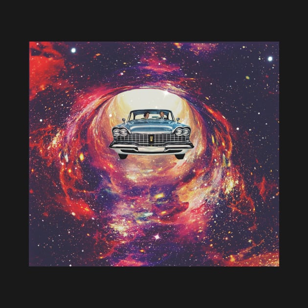 Spacial trip collage art by CollageSoul