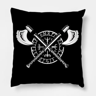 Viking axes and runes Pillow