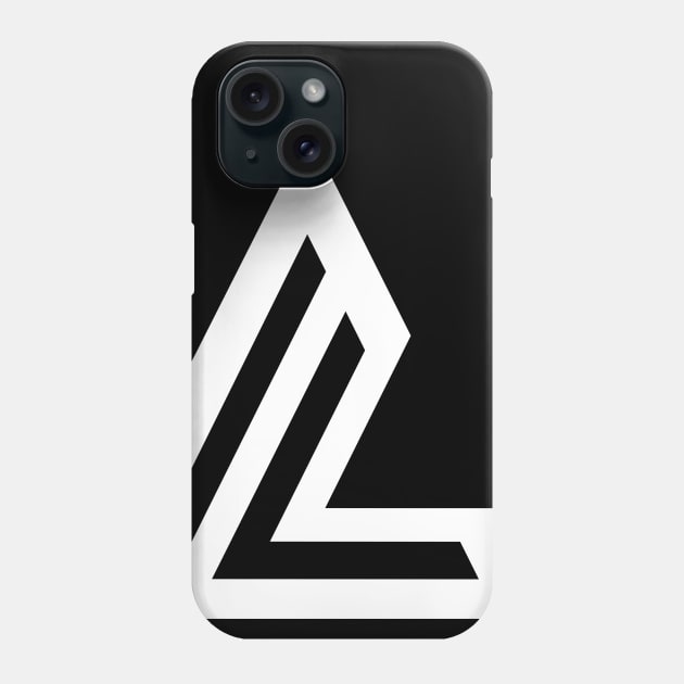 Geometric abstract black and white Phone Case by carolsalazar