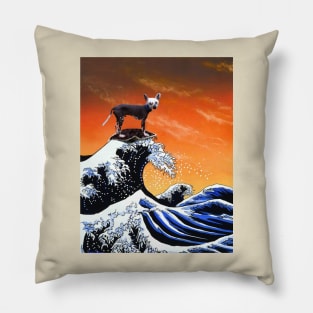 Chinese crested dog Surfing Pillow