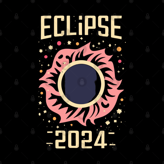 solar eclipse 2024 by vaporgraphic