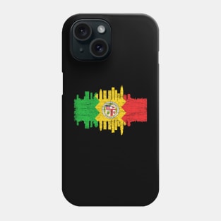 Los Angeles City Flag Skyline Vintage Retro Phone Case