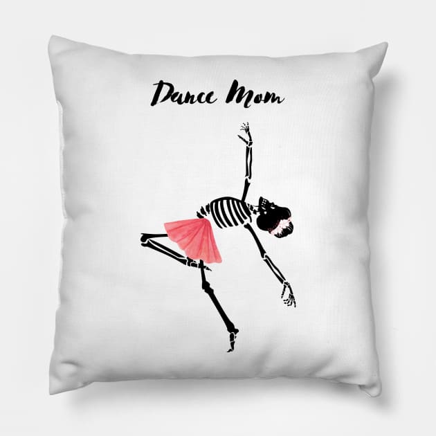 Skeleton Dance mom Pillow by Ravenbachs