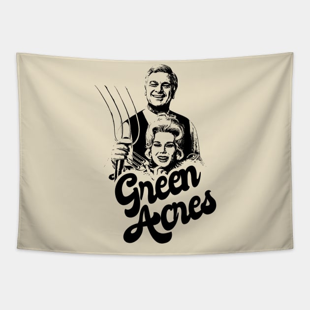 green acres 80s style classic Tapestry by Hand And Finger