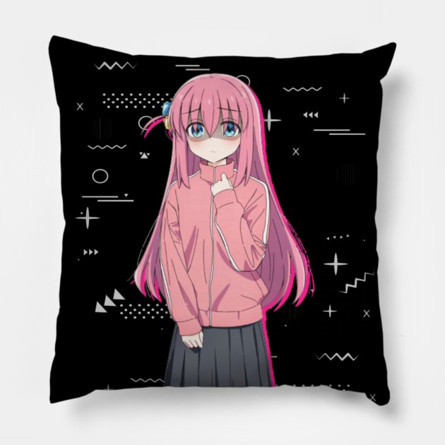 Bocchi the Rock! Pillow by jadehydra