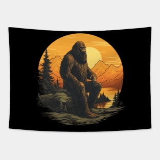 Real Bigfoot Mythical Cryptid Creature Tapestry