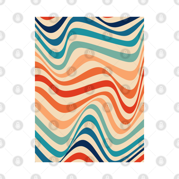 Retro 70s Waves Illusion by ayeyokp