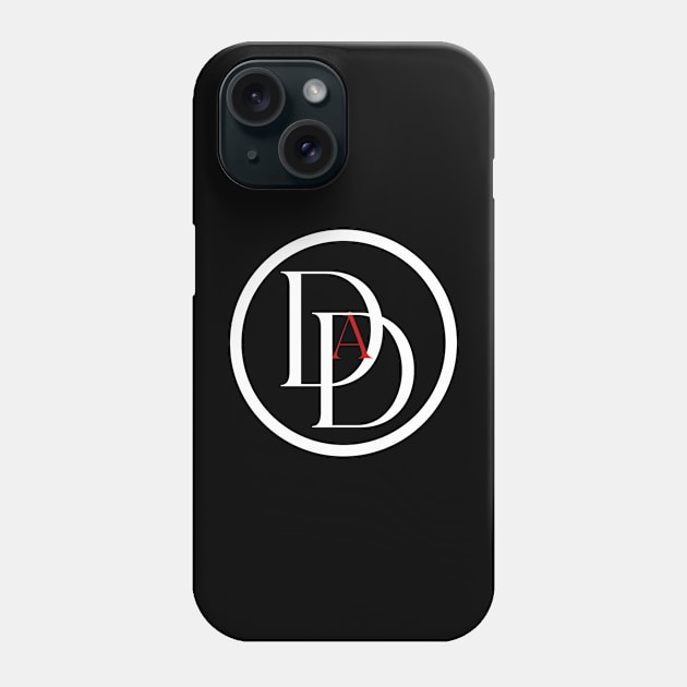 Dad-Devil (white alt) Phone Case by Damn_Nation_Inc