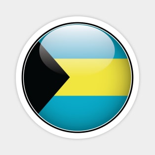 Bahamas National Flag Glossy Button Magnet