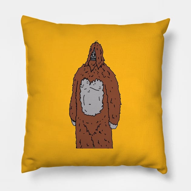 Sassy The Sasquatch Epic Fashion Pillow by Geometc Style