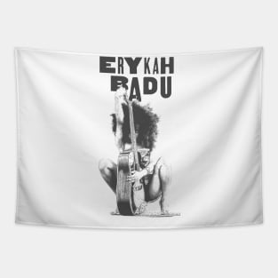 Erykah Badu | Vintage RNB Black White Tapestry