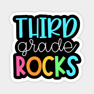 Third Grade Teacher Team Shirts - 3rd Grade Rocks Magnet