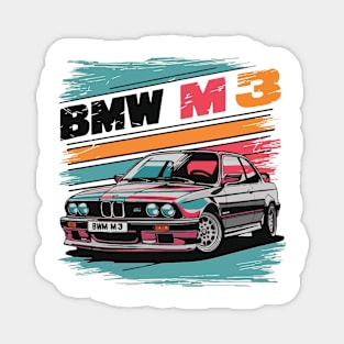 BMW M3 E30 Vintage Car Magnet