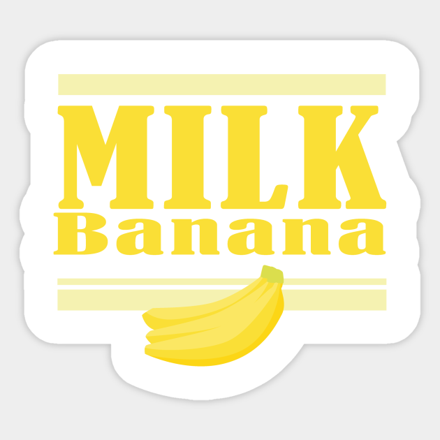 harajuku kawaii banana milk design fun korean anime harajuku kawaii banana milk design fun sticker teepublic
