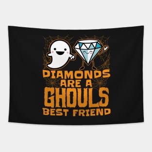 Diamonds are a Ghouls Best Friend - Halloween for Women Tapestry