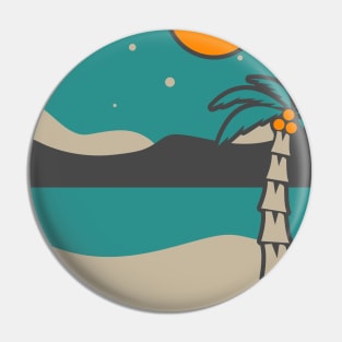 Beach at Sunset Pin