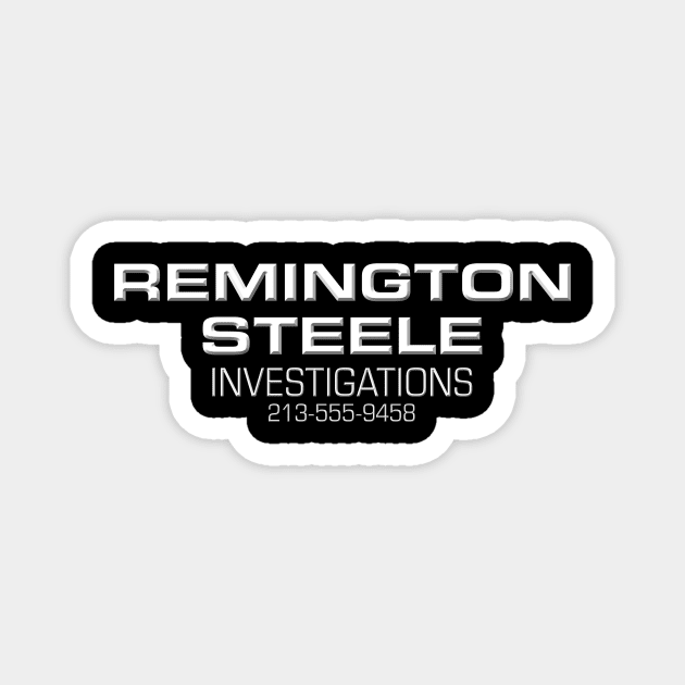 Remington Steele Investigations Logo Magnet by HDC Designs