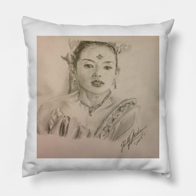 Ziyi Zhang Pillow by billyhjackson86