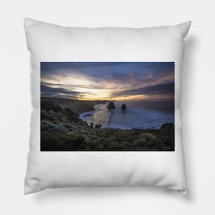 Gog and Magog from the 12 Apostles, Port Campbell National Park, Victoria, Australia. Pillow