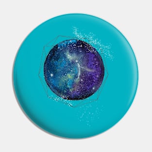 Blue Galaxy Pin