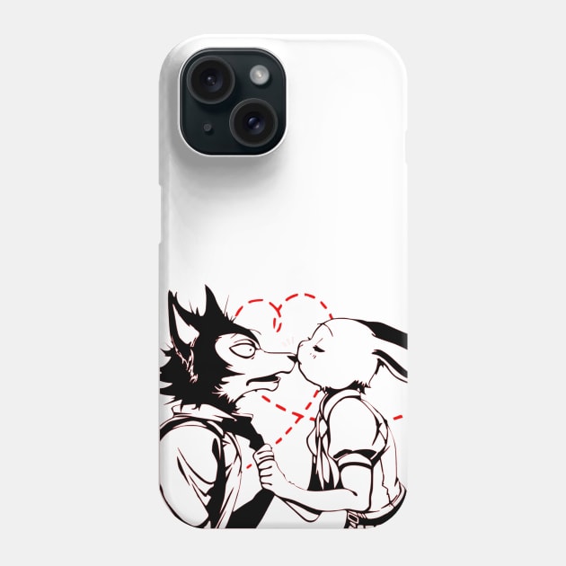 Beastars Haru and Legoshi Phone Case by OtakuPapercraft