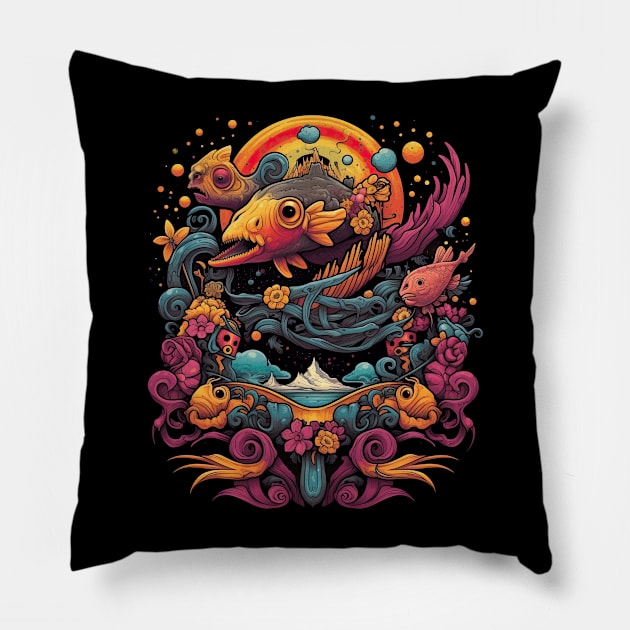 Another award-winning design - Some Fish in a Rainbow Pillow by DanielLiamGill