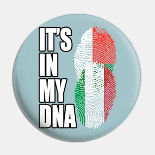 Malagasy And Italian Mix Heritage DNA Flag Pin