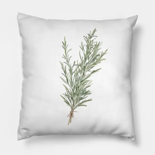 watercolor rosemary Pillow