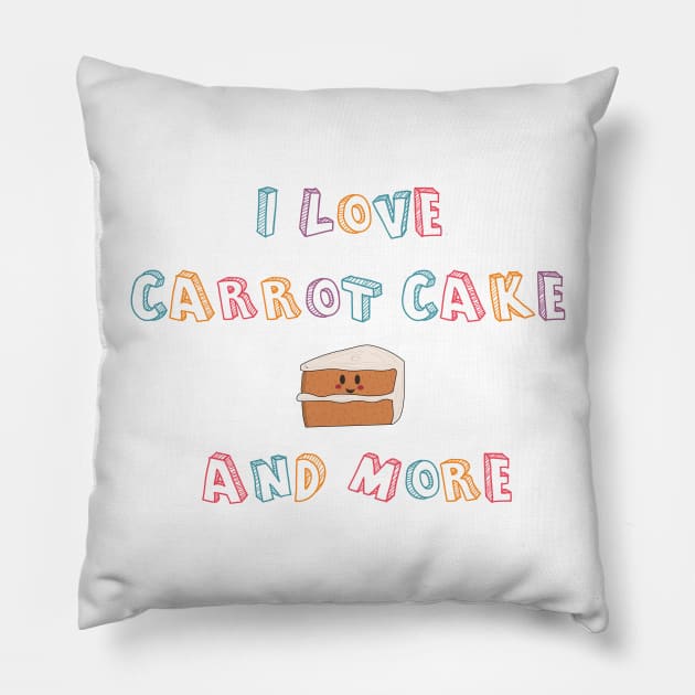 I love carrot cake Pillow by hristartshop