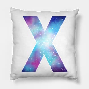 Letter X galaxy Pillow