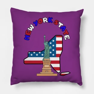 State of New York USA Pillow