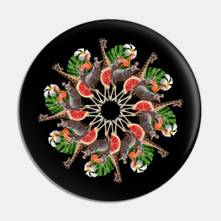 tropic animals mandala Pin