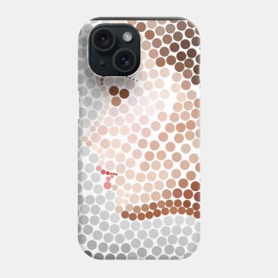 Profile Face Pointillism Dot Artwork Phone Case