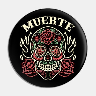 skull muerte Pin