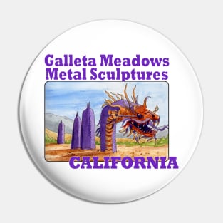 Galleta Meadows Metal Sculptures, California Pin