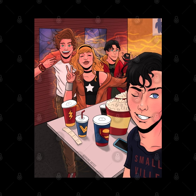 Young Justice - Movie Night by Bruno.Artist 