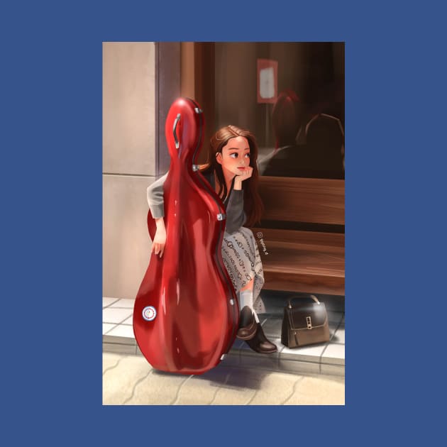 Girl with a cello by Gyong_D