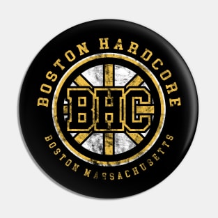 Boston Hardcore Music Pin