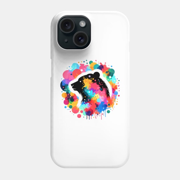 Color Splash Bear Phone Case by Shrenk